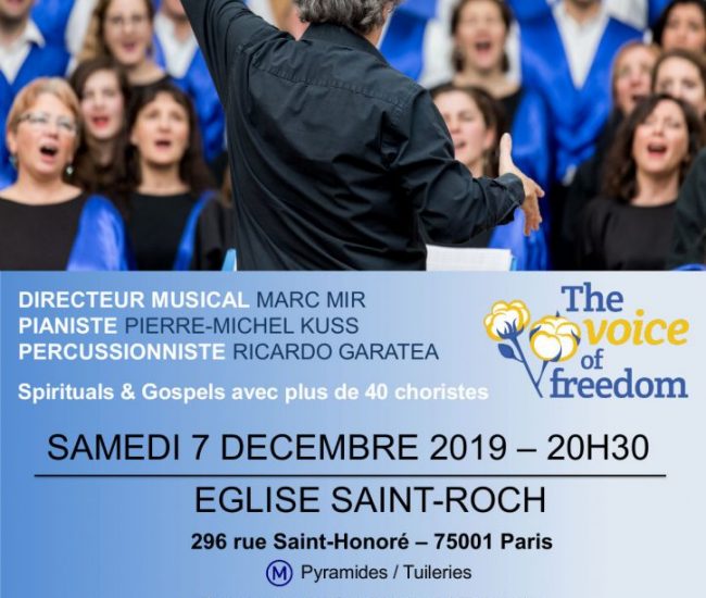 Concert à l’église Saint-Roch le 7 Décembre 2019
