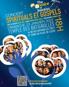 Concert à Paris le dimanche 23 janvier 2022 à 18h